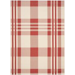 COURTYARD, RED / BONE, 9' X 12', Area Rug, CY6201-238-9
