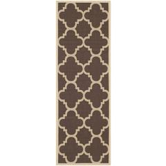 COURTYARD, DARK BROWN, 2'-3" X 12', Area Rug, CY6243-204-212