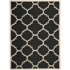 COURTYARD, BLACK / BEIGE, 9' X 12', Area Rug, CY6243-266-9