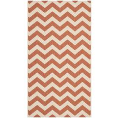 COURTYARD, TERRACOTTA / BEIGE, 2'-7" X 5', Area Rug, CY6244-241-3