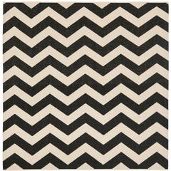 COURTYARD, BLACK / BEIGE, 5'-3" X 5'-3" Square, Area Rug, CY6245-256-5SQ