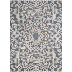 COURTYARD, BLUE / BEIGE, 9' X 12', Area Rug, CY6616-23321-9