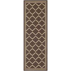 COURTYARD, CHOCOLATE / CREAM, 2'-3" X 6'-7", Area Rug, CY6889-204-27