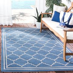 COURTYARD, BLUE / BEIGE, 5'-3" X 7'-7", Area Rug, CY6889-243-5