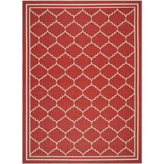COURTYARD, RED / BEIGE, 9' X 12', Area Rug, CY6889-248-9