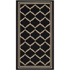 COURTYARD, BLACK / CREME, 2'-7" X 5', Area Rug, CY6889-26-3