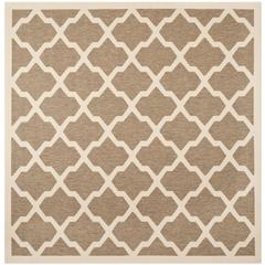 COURTYARD, BROWN / BONE, 5'-3" X 5'-3" Square, Area Rug, CY6903-242-5SQ