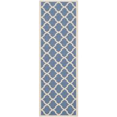 COURTYARD, BLUE / BEIGE, 2'-3" X 12', Area Rug, CY6903-243-212