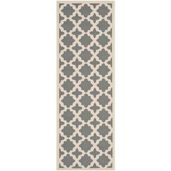 COURTYARD, ANTHRACITE / BEIGE, 2'-3" X 12', Area Rug, CY6913-246-212