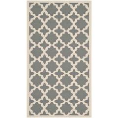 COURTYARD, ANTHRACITE / BEIGE, 2'-7" X 5', Area Rug, CY6913-246-3