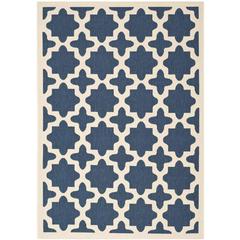 COURTYARD, NAVY / BEIGE, 5'-3" X 7'-7", Area Rug, CY6913-268-5
