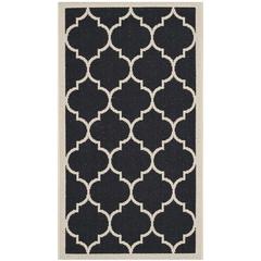 COURTYARD, BLACK / BEIGE, 2'-7" X 5', Area Rug, CY6914-266-3