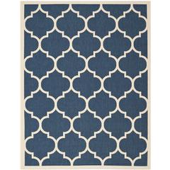COURTYARD, NAVY / BEIGE, 9' X 12', Area Rug, CY6914-268-9