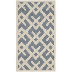 COURTYARD, BLUE / BONE, 2'-7" X 5', Area Rug, CY6915-233-3