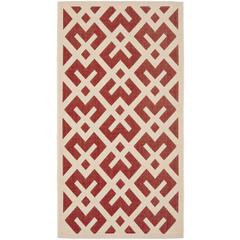COURTYARD, RED / BONE, 2'-7" X 5', Area Rug, CY6915-238-3