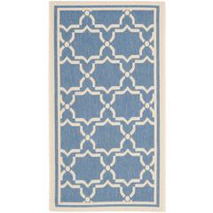 COURTYARD, BLUE / BEIGE, 2'-7" X 5', Area Rug, CY6916-243-3
