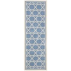 COURTYARD, BLUE / BEIGE, 2'-3" X 12', Area Rug, CY6916-243-212