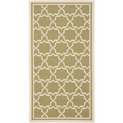 COURTYARD, GREEN / BEIGE, 2'-7" X 5', Area Rug, CY6916-244-3