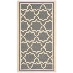 COURTYARD, ANTHRACITE / BEIGE, 2'-7" X 5', Area Rug, CY6916-246-3