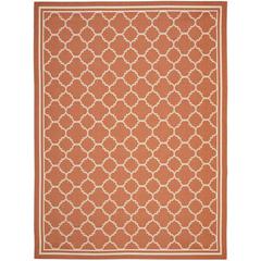 COURTYARD, TERRACOTTA / BONE, 9' X 12', Area Rug, CY6918-241-9