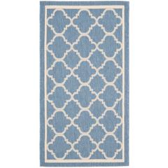 COURTYARD, BLUE / BEIGE, 2'-7" X 5', Area Rug, CY6918-243-3