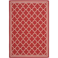 COURTYARD, RED / BONE, 5'-3" X 7'-7", Area Rug, CY6918-248-5