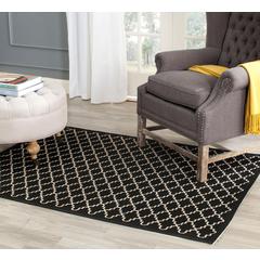 COURTYARD, BLACK / BEIGE, 6'-7" X 9'-6", Area Rug, CY6919-226-6