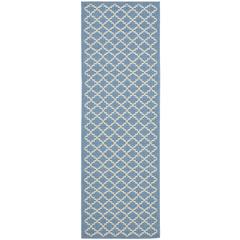 COURTYARD, BLUE / BEIGE, 2'-3" X 12', Area Rug, CY6919-243-212