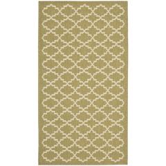 COURTYARD, GREEN / BEIGE, 2'-7" X 5', Area Rug, CY6919-244-3