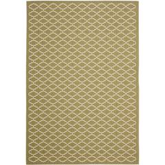 COURTYARD, GREEN / BEIGE, 5'-3" X 7'-7", Area Rug, CY6919-244-5