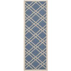 COURTYARD, BLUE / BEIGE, 2'-3" X 6'-7", Area Rug, CY6923-243-27