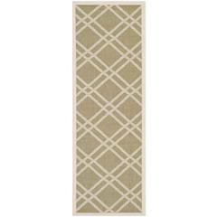 COURTYARD, GREEN / BEIGE, 2'-3" X 6'-7", Area Rug, CY6923-244-27