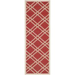 COURTYARD, RED / BONE, 2'-3" X 6'-7", Area Rug, CY6923-248-27