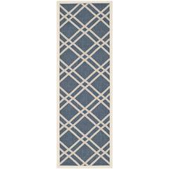 COURTYARD, NAVY / BEIGE, 2'-3" X 6'-7", Area Rug, CY6923-268-27