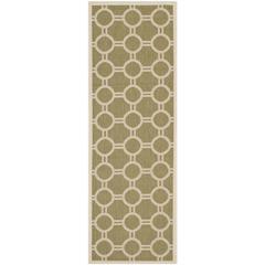COURTYARD, GREEN / BEIGE, 2'-3" X 6'-7", Area Rug, CY6924-244-27