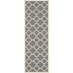 COURTYARD, ANTHRACITE / BEIGE, 2'-3" X 6'-7", Area Rug, CY6924-246-27