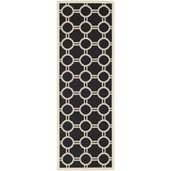 COURTYARD, BLACK / BEIGE, 2'-3" X 6'-7", Area Rug, CY6924-266-27
