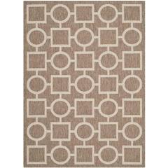COURTYARD, BROWN / BONE, 5'-3" X 7'-7", Area Rug, CY6925-242-5
