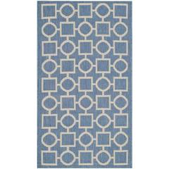 COURTYARD, BLUE / BEIGE, 2'-7" X 5', Area Rug, CY6925-243-3