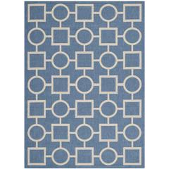 COURTYARD, BLUE / BEIGE, 5'-3" X 7'-7", Area Rug, CY6925-243-5