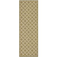 COURTYARD, GREEN / BEIGE, 2'-3" X 6'-7", Area Rug, CY6925-244-27