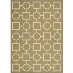 COURTYARD, GREEN / BEIGE, 5'-3" X 7'-7", Area Rug, CY6925-244-5