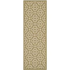 COURTYARD, GREEN / BEIGE, 2'-3" X 6'-7", Area Rug, CY6926-244-27