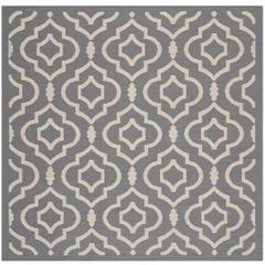 COURTYARD, ANTHRACITE / BEIGE, 7'-10" X 7'-10" Square, Area Rug, CY6926-246-8SQ