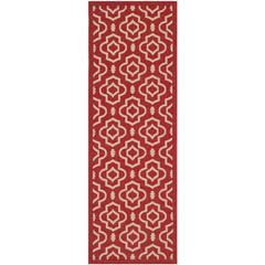 COURTYARD, RED / BONE, 2'-3" X 6'-7", Area Rug, CY6926-248-27