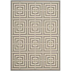 COURTYARD, GREY / CREAM, 5'-3" X 7'-7", Area Rug, CY6937-65-5