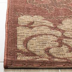 COURTYARD, BRICK / NATURAL, 2'-7" X 5', Area Rug, CY6957-48-3