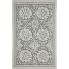 COURTYARD, LIGHT GREY / ANTHRACITE, 4' X 5'-7", Area Rug, CY7059-78A18-4