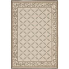 COURTYARD, BEIGE / DARK BEIG, 5'-3" X 7'-7", Area Rug, CY7107-79A18-5