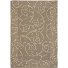 COURTYARD, DARK BEIG / BEIGE, 5'-3" X 7'-7", Area Rug, CY7108-97A18-5